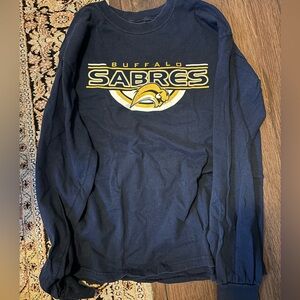 Vintage NHL Buffalo Sabres Hockey Slug Long Sleeve Tee